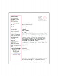 Thank You from Florida Breast Cancer Foundation Florida Breast Cancer Foundation Thanks GoldFellow for donation
